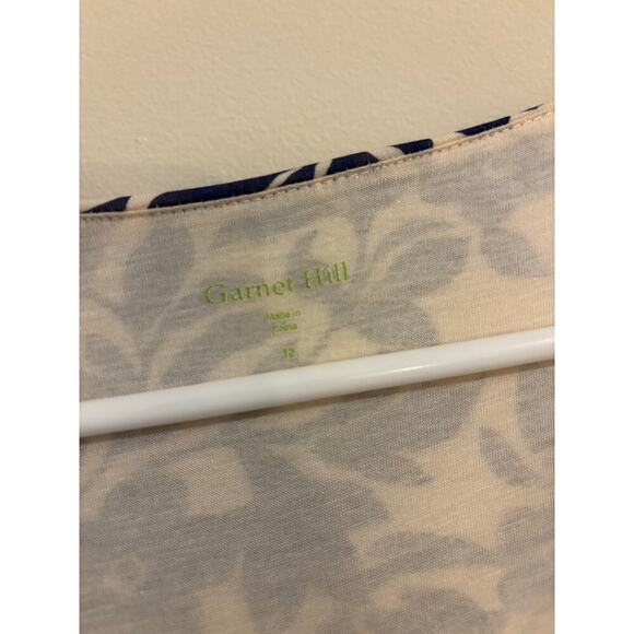 Garnet Hill floral blue dress sz 12 - Picture 5 of 11